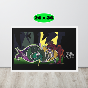 GRAFFITI FRAMED POSTER: Kaught