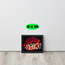 GRAFFITI FRAMED POSTER: juicyBLACK