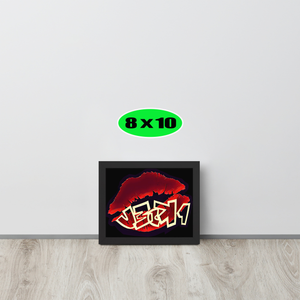 GRAFFITI FRAMED POSTER: juicyBLACK