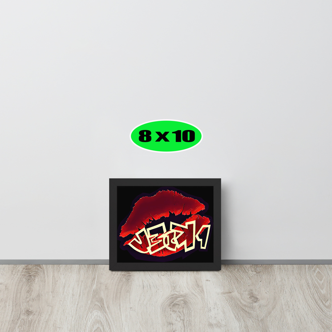 GRAFFITI FRAMED POSTER: juicyBLACK