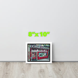 FRAMED POSTER: LENOX LOUNGE: Harlem Streets -The Art Collection