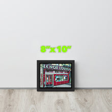 FRAMED POSTER: LENOX LOUNGE: Harlem Streets -The Art Collection