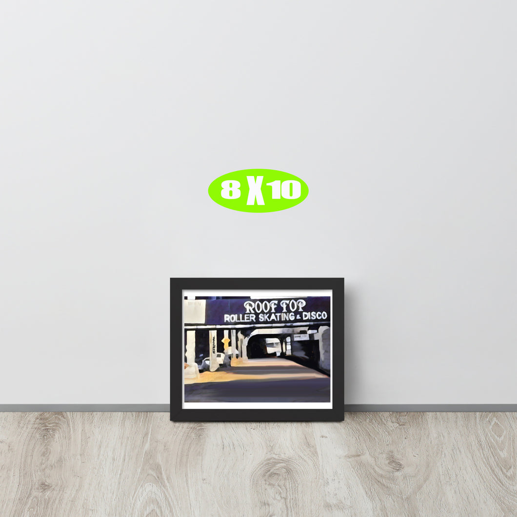 FRAMED POSTER: ROOF TOP : Harlem Streets -The Art Collection