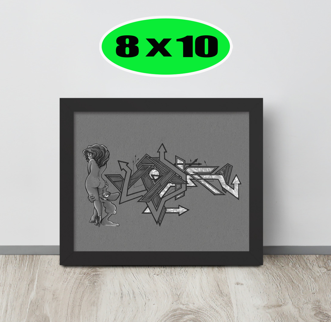 GRAFFITI FRAMED POSTER: catchingFeelings