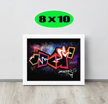 GRAFFITI FRAMED POSTER: knockOut