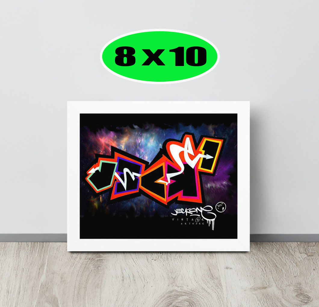 GRAFFITI FRAMED POSTER: knockOut
