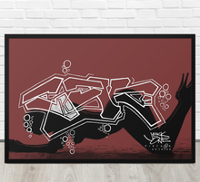 FRAMED POSTER: abys$alpa$sion | GRAFFITI COLLECTION