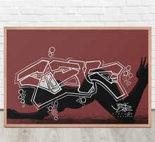 FRAMED POSTER: abys$alpa$sion | GRAFFITI COLLECTION