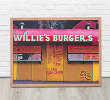 FRAMED POSTER: Willie’s Burgers | HARLEM COLLECTION