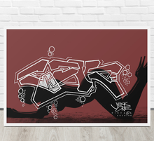 FRAMED POSTER: abys$alpa$sion | GRAFFITI COLLECTION