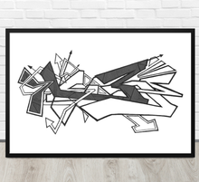 FRAMED POSTER: hateMeNow | GRAFFITI COLLECTION
