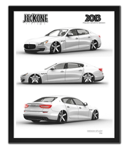 FRAMED POSTER: JECKONE Vintage | Design Study 016 | 2013 Italian Sports Sedan -STUDY 016