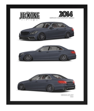 FRAMED POSTER: JECKONE Vintage | Design Study 003 | 2014 German Motorsport Sedan -STUDY 003