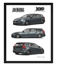 FRAMED POSTER: JECKONE Vintage | Design Study 015 | 2019 Swedish Sport Wagon -STUDY 015