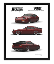 FRAMED POSTER: JECKONE Vintage | Design Study 012 | 1982 German Performance Coupe -STUDY 012