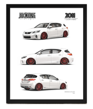 FRAMED POSTER: JECKONE Vintage | Design Study 021 | 2011 JAPANESE COMPACT LUXURY HYBRID -STUDY 021