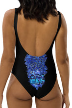 ONE PIECE SWIMSUIT: DELPHINIUMS