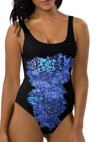 ONE PIECE SWIMSUIT: DELPHINIUMS