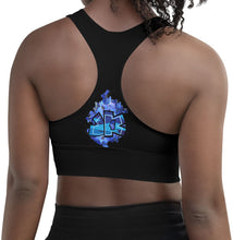 SPORTS BRA: DELPHINIUMS