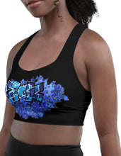 SPORTS BRA: DELPHINIUMS