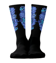 SOCKS: DELPHINIUMS BOUQUET -uniSex