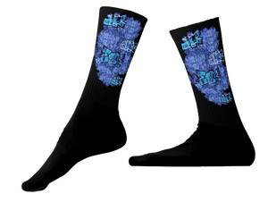 SOCKS: DELPHINIUMS BOUQUET -uniSex