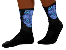 SOCKS: DELPHINIUMS BOUQUET -uniSex