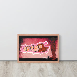 GRAFFITI FRAMED POSTER: HER