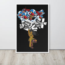 GRAFFITI FRAMED POSTER: absondFromTriflingLunatics