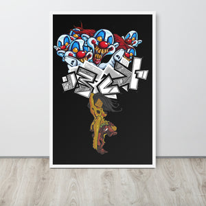 GRAFFITI FRAMED POSTER: absondFromTriflingLunatics