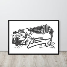 FRAMED GRAFFITI POSTER: driven2StayDriving