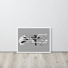 FRAMED GRAFFITI POSTER: speedingOnTheDeegan