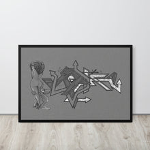 GRAFFITI FRAMED POSTER: catchingFeelings