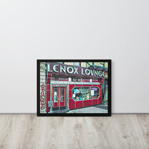 FRAMED POSTER: LENOX LOUNGE: Harlem Streets -The Art Collection