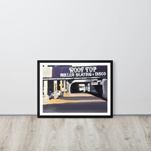 FRAMED POSTER: ROOF TOP : Harlem Streets -The Art Collection
