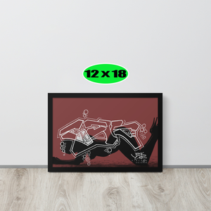 GRAFFITI FRAMED POSTER: abys$alpa$sion