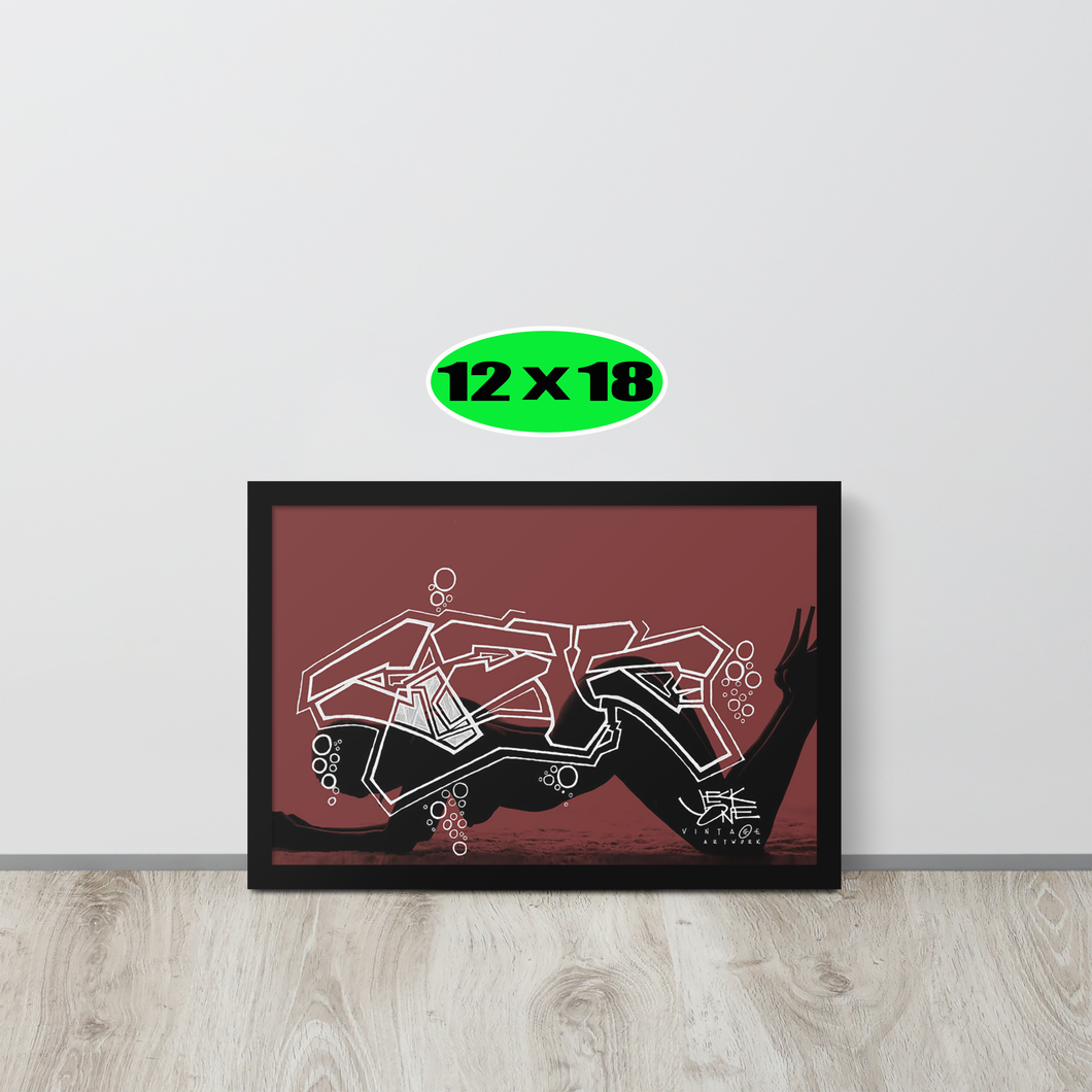 GRAFFITI FRAMED POSTER: abys$alpa$sion
