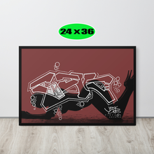 GRAFFITI FRAMED POSTER: abys$alpa$sion