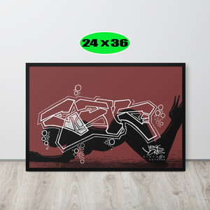 GRAFFITI FRAMED POSTER: abys$alpa$sion