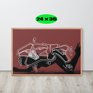 GRAFFITI FRAMED POSTER: abys$alpa$sion