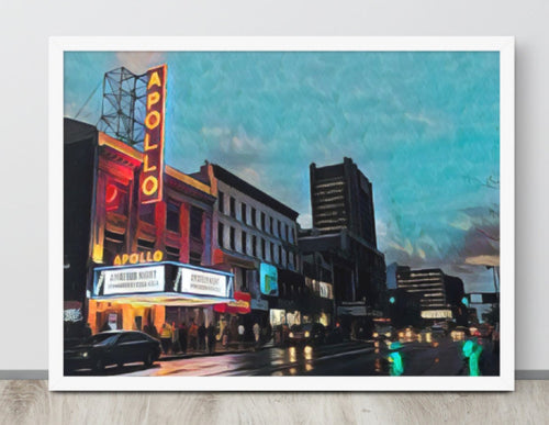 FRAMED POSTER: The Apollo Theatre: Harlem Streets -The Art Collection