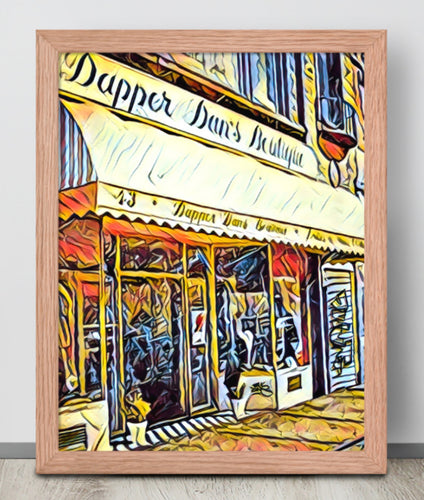 FRAMED POSTER: DAPPER DAN BOUTIQUE : Harlem Streets -The Art Collection