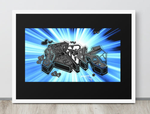GRAFFITI FRAMED POSTER: theColorOfLOVE