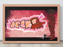 GRAFFITI FRAMED POSTER: HER
