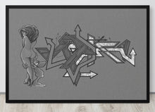 GRAFFITI FRAMED POSTER: catchingFeelings