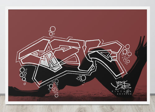 GRAFFITI FRAMED POSTER: abys$alpa$sion