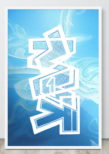 GRAFFITI FRAMED POSTER: happine$s
