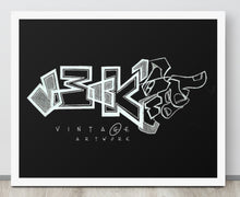 GRAFFITI FRAMED POSTER: BLACKout
