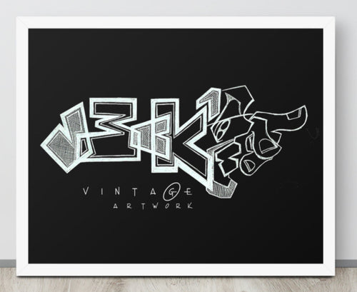 GRAFFITI FRAMED POSTER: BLACKout