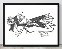GRAFFITI FRAMED POSTER: hateMeNow